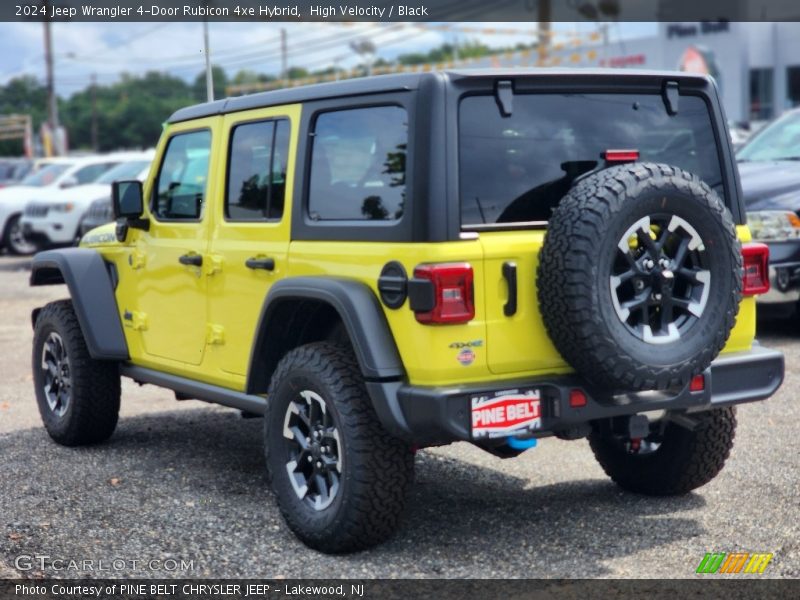 High Velocity / Black 2024 Jeep Wrangler 4-Door Rubicon 4xe Hybrid