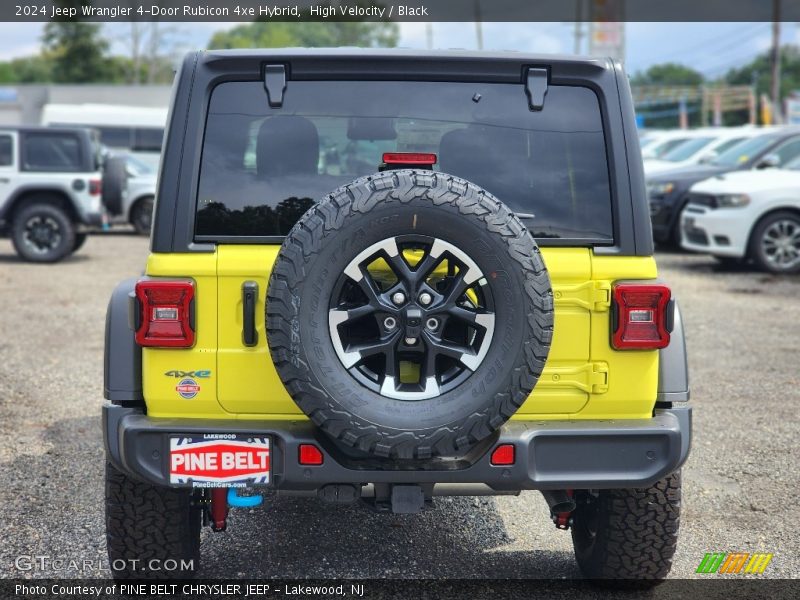 High Velocity / Black 2024 Jeep Wrangler 4-Door Rubicon 4xe Hybrid