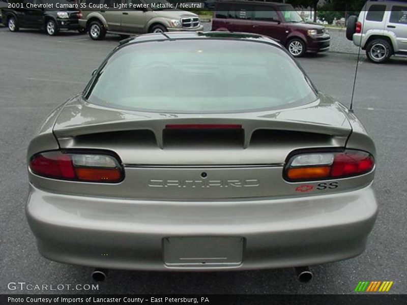 Light Pewter Metallic / Neutral 2001 Chevrolet Camaro SS Coupe