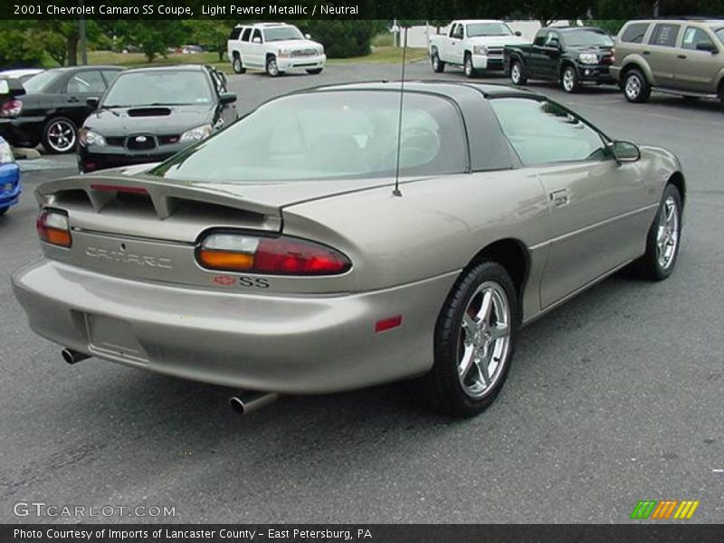 Light Pewter Metallic / Neutral 2001 Chevrolet Camaro SS Coupe