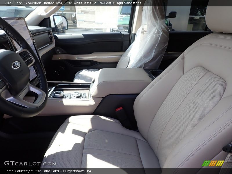 Star White Metallic Tri-Coat / Light Sandstone 2023 Ford Expedition Limited 4x4