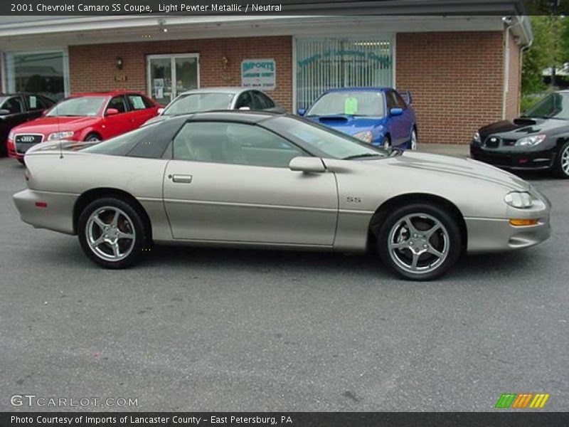 Light Pewter Metallic / Neutral 2001 Chevrolet Camaro SS Coupe