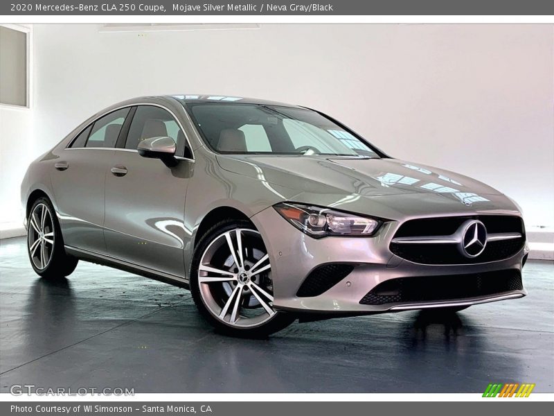Mojave Silver Metallic / Neva Gray/Black 2020 Mercedes-Benz CLA 250 Coupe