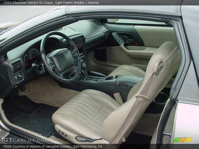 Light Pewter Metallic / Neutral 2001 Chevrolet Camaro SS Coupe