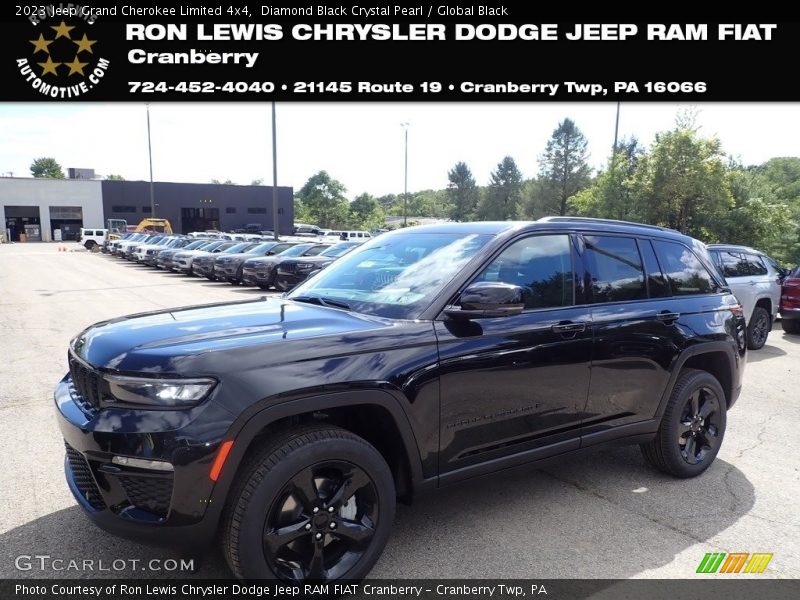 Diamond Black Crystal Pearl / Global Black 2023 Jeep Grand Cherokee Limited 4x4
