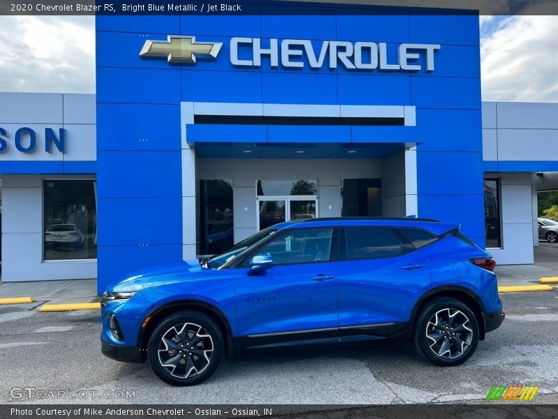 Bright Blue Metallic / Jet Black 2020 Chevrolet Blazer RS