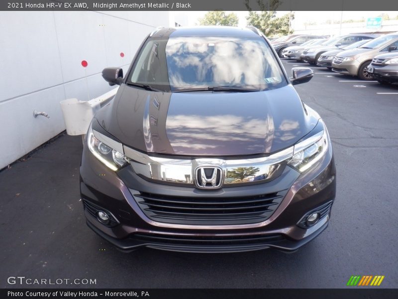 Midnight Amethyst Metallic / Black 2021 Honda HR-V EX AWD