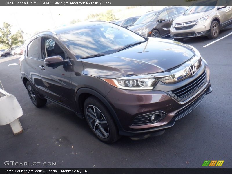 Midnight Amethyst Metallic / Black 2021 Honda HR-V EX AWD