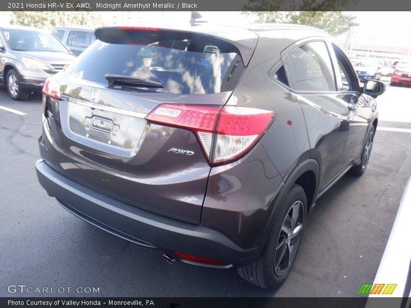 Midnight Amethyst Metallic / Black 2021 Honda HR-V EX AWD