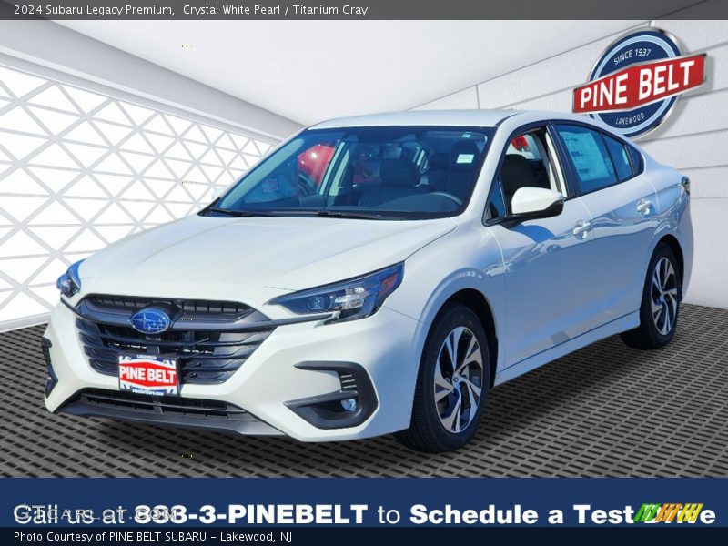 Crystal White Pearl / Titanium Gray 2024 Subaru Legacy Premium