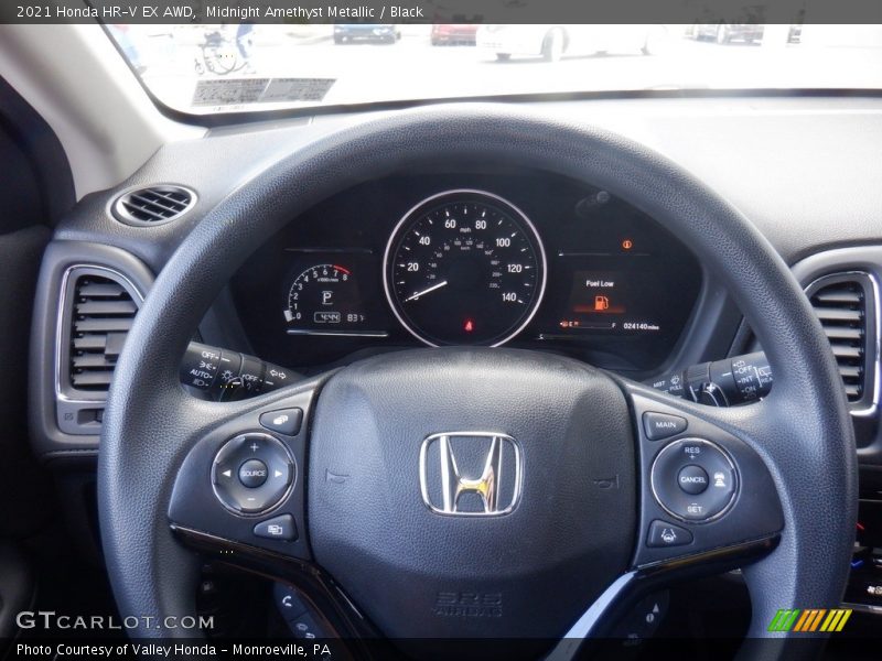 Midnight Amethyst Metallic / Black 2021 Honda HR-V EX AWD