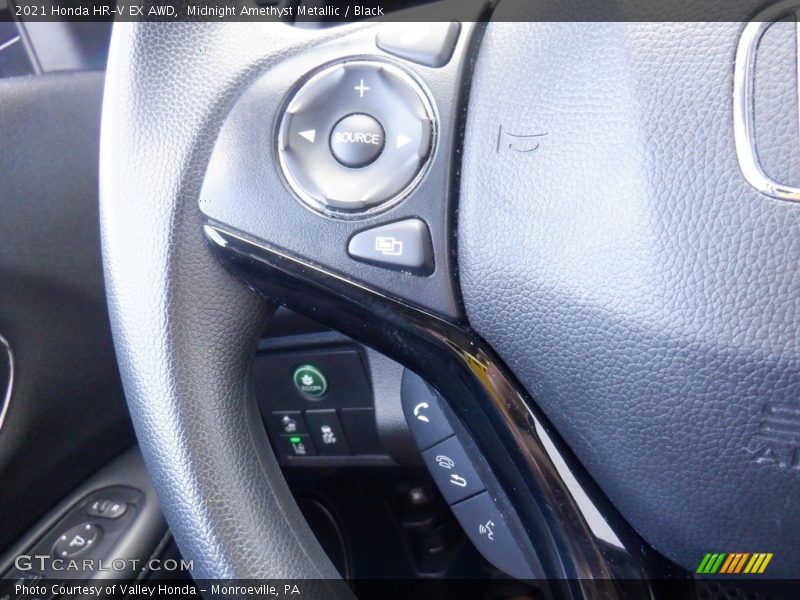 Midnight Amethyst Metallic / Black 2021 Honda HR-V EX AWD