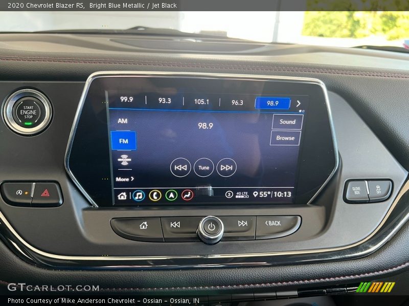 Bright Blue Metallic / Jet Black 2020 Chevrolet Blazer RS