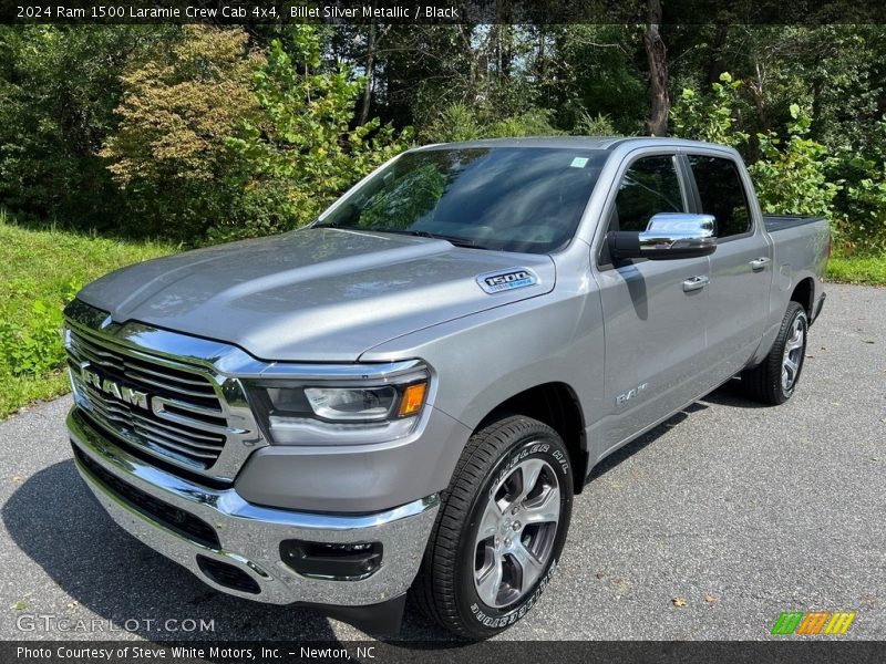 Billet Silver Metallic / Black 2024 Ram 1500 Laramie Crew Cab 4x4