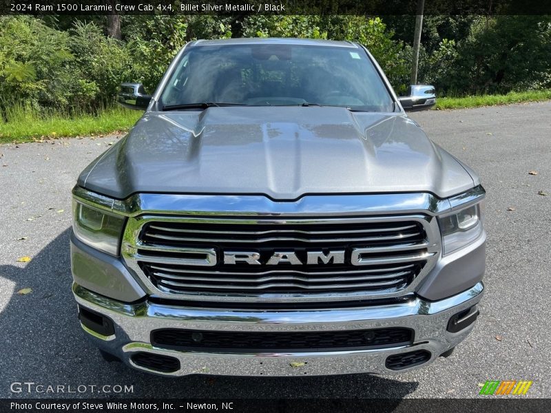 Billet Silver Metallic / Black 2024 Ram 1500 Laramie Crew Cab 4x4