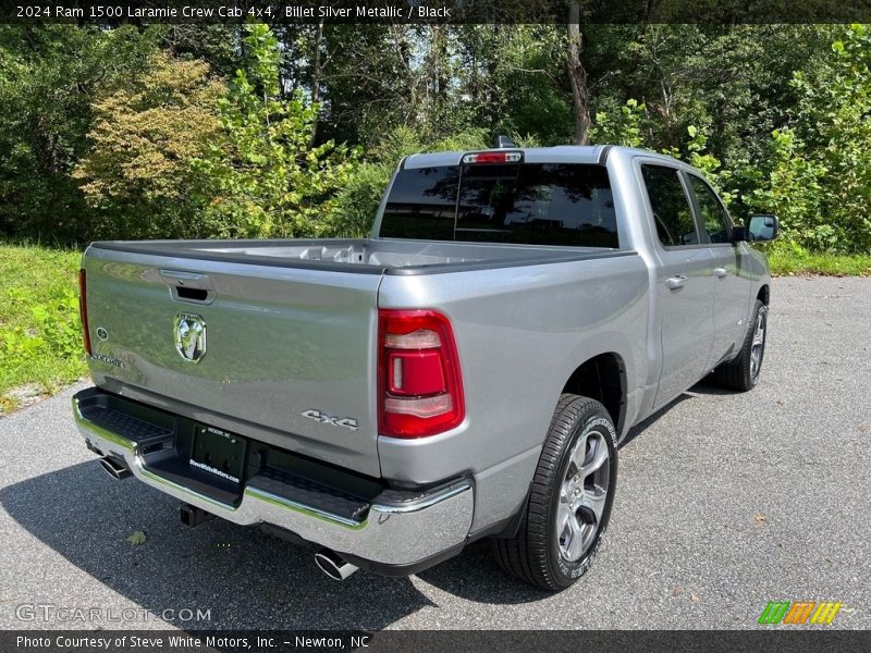 Billet Silver Metallic / Black 2024 Ram 1500 Laramie Crew Cab 4x4