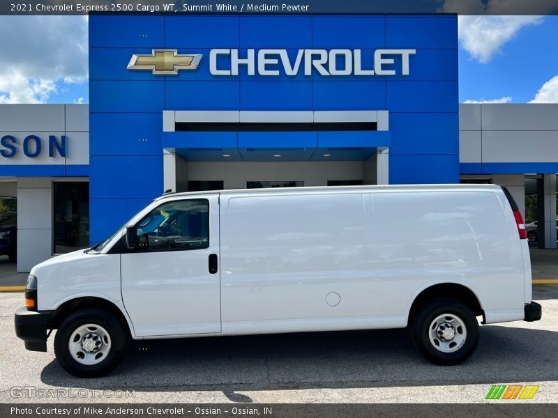 Summit White / Medium Pewter 2021 Chevrolet Express 2500 Cargo WT