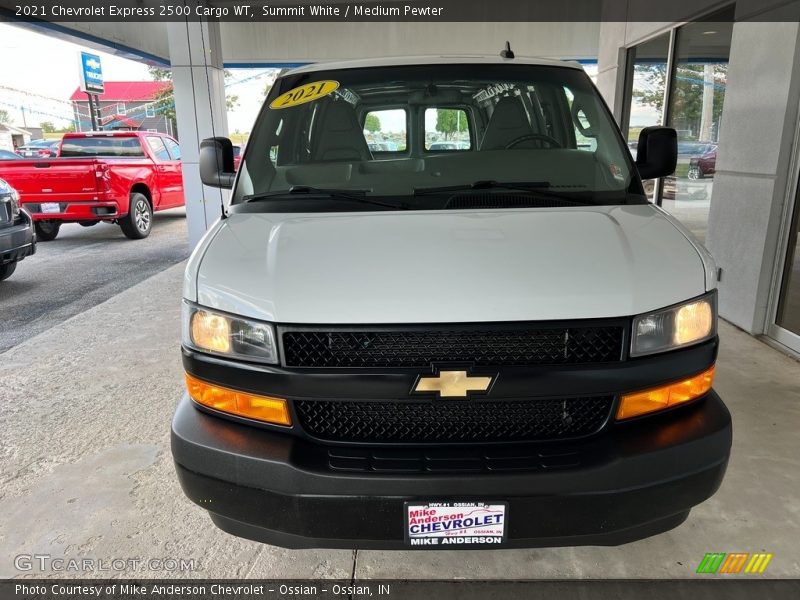 Summit White / Medium Pewter 2021 Chevrolet Express 2500 Cargo WT