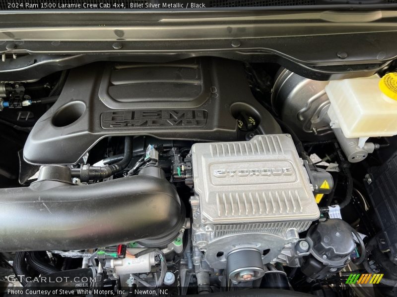 Billet Silver Metallic / Black 2024 Ram 1500 Laramie Crew Cab 4x4