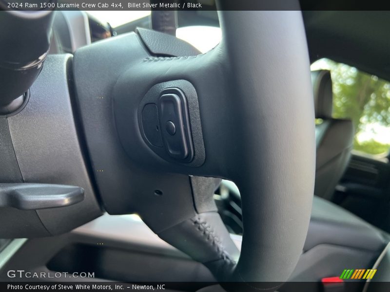 Billet Silver Metallic / Black 2024 Ram 1500 Laramie Crew Cab 4x4