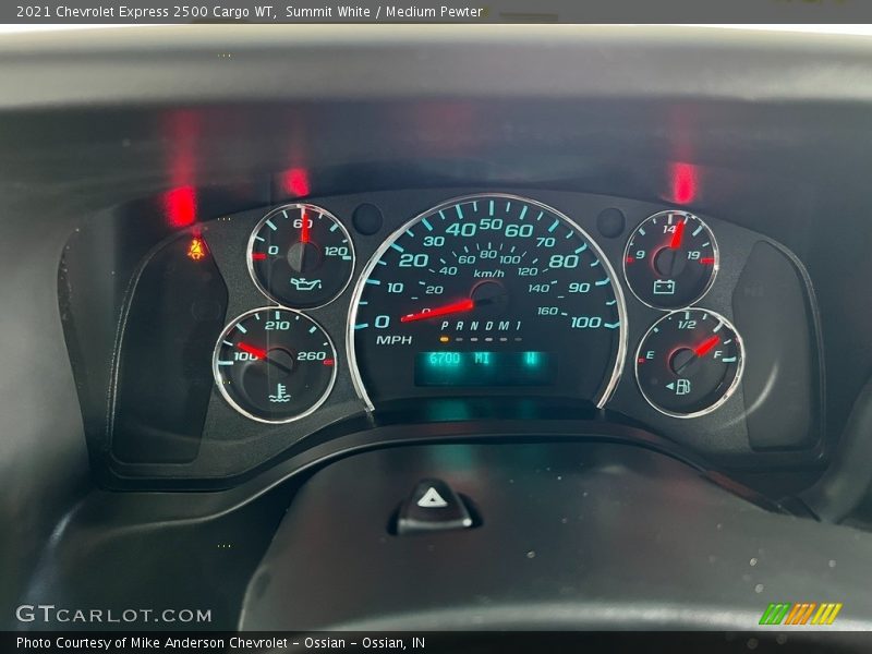  2021 Express 2500 Cargo WT 2500 Cargo WT Gauges