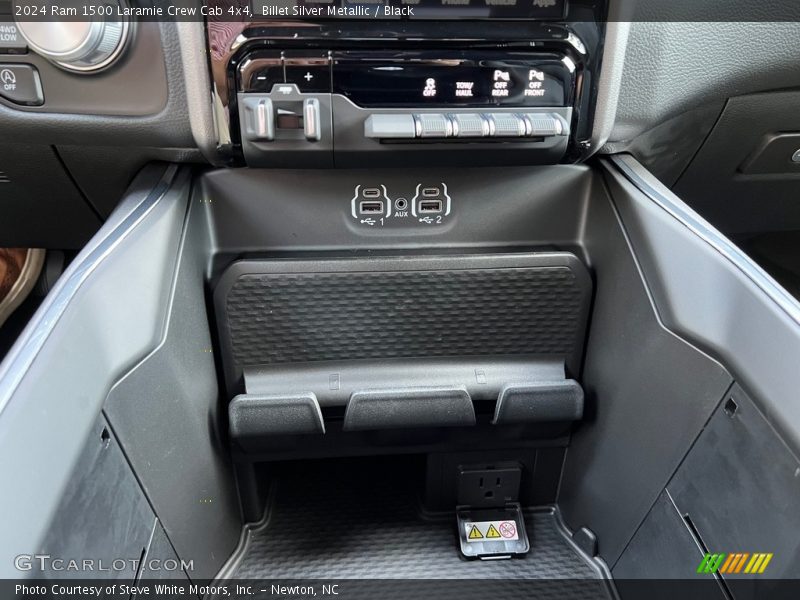 Billet Silver Metallic / Black 2024 Ram 1500 Laramie Crew Cab 4x4