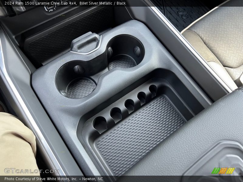 Billet Silver Metallic / Black 2024 Ram 1500 Laramie Crew Cab 4x4