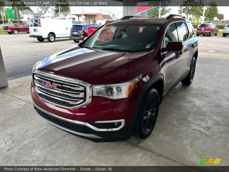 Crimson Red Tintcoat / Jet Black 2018 GMC Acadia SLT AWD