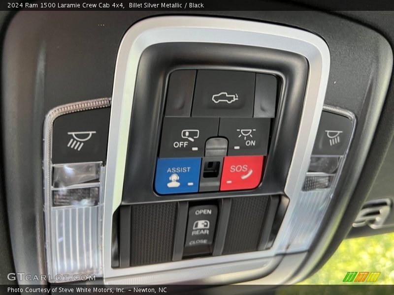 Billet Silver Metallic / Black 2024 Ram 1500 Laramie Crew Cab 4x4