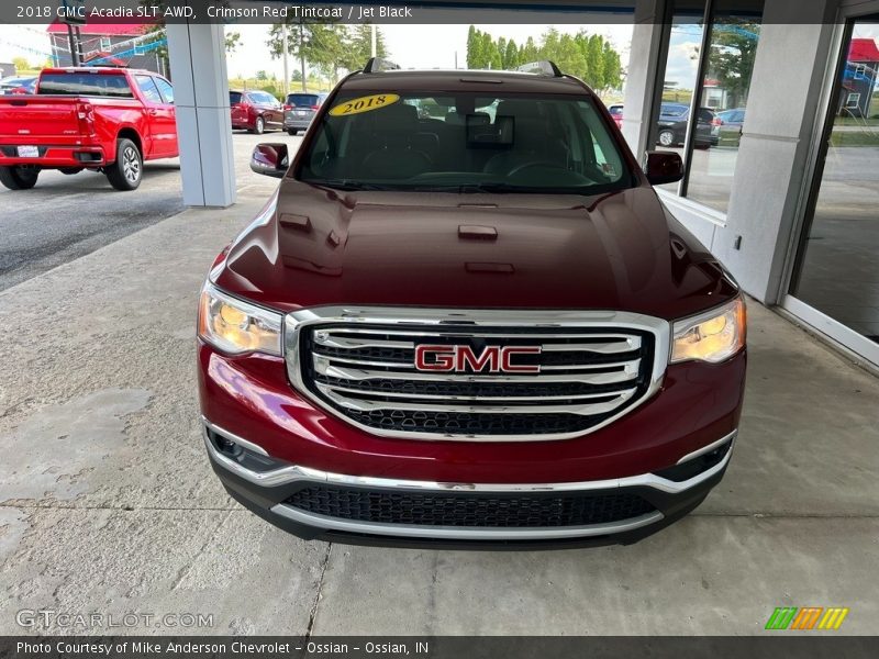 Crimson Red Tintcoat / Jet Black 2018 GMC Acadia SLT AWD