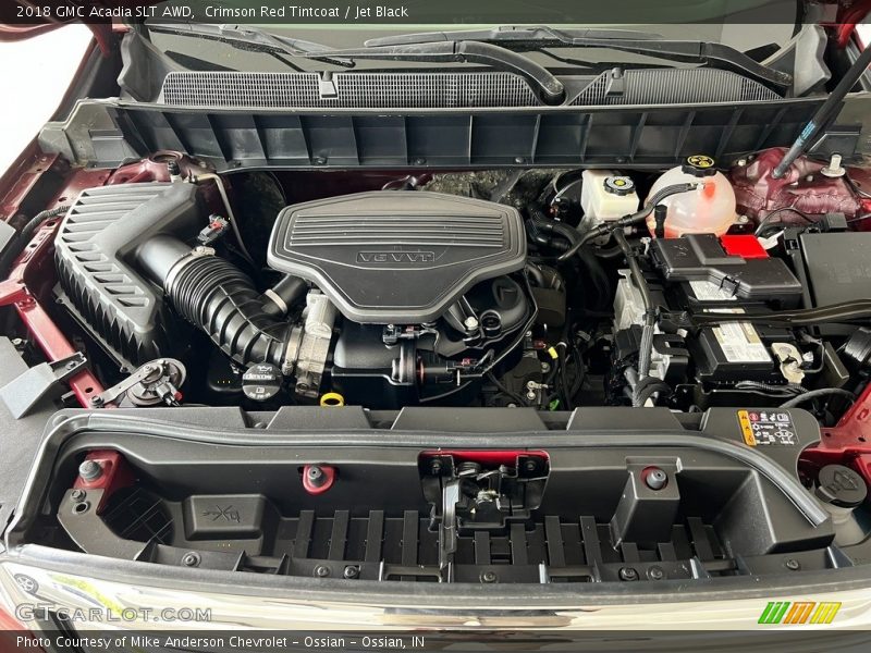 Crimson Red Tintcoat / Jet Black 2018 GMC Acadia SLT AWD