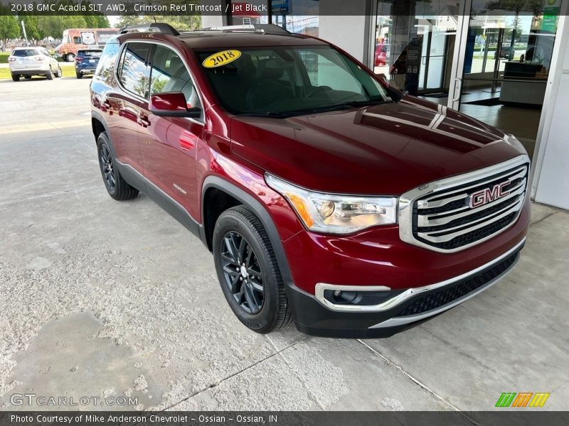 Crimson Red Tintcoat / Jet Black 2018 GMC Acadia SLT AWD