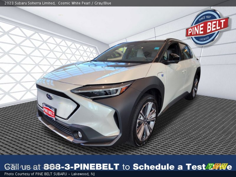 Cosmic White Pearl / Gray/Blue 2023 Subaru Solterra Limited