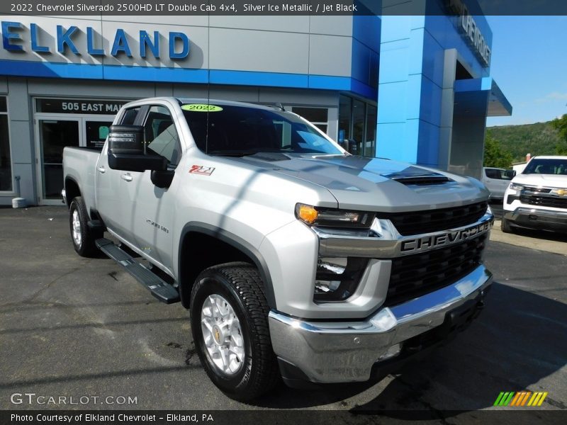 Silver Ice Metallic / Jet Black 2022 Chevrolet Silverado 2500HD LT Double Cab 4x4