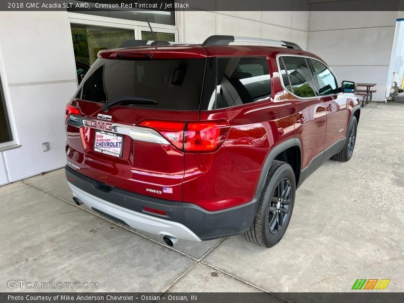 Crimson Red Tintcoat / Jet Black 2018 GMC Acadia SLT AWD