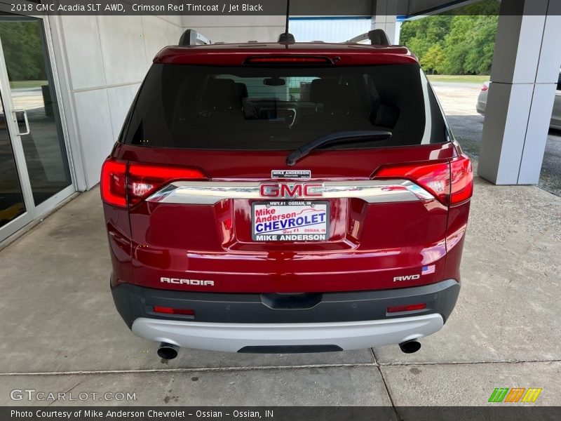 Crimson Red Tintcoat / Jet Black 2018 GMC Acadia SLT AWD