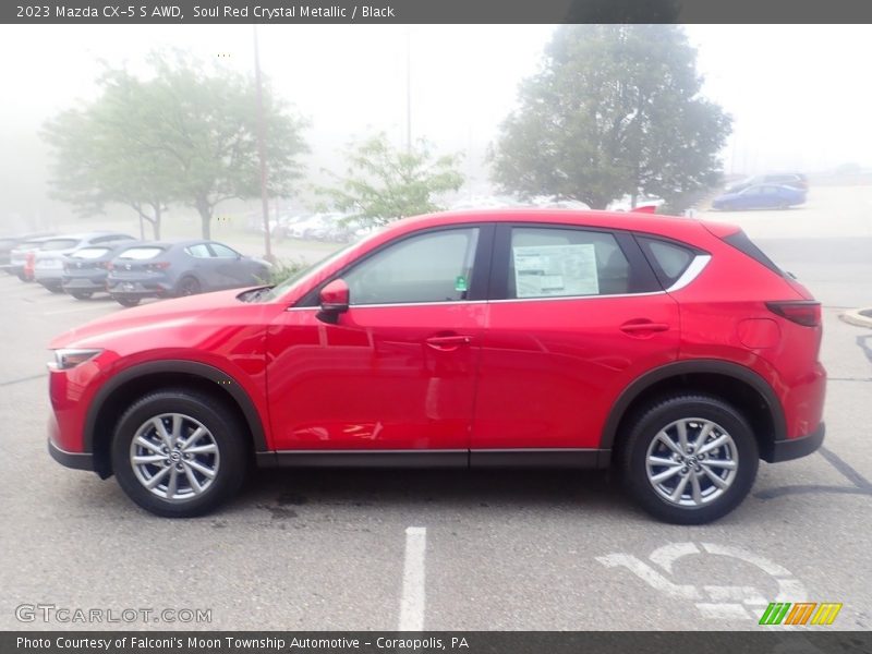 Soul Red Crystal Metallic / Black 2023 Mazda CX-5 S AWD