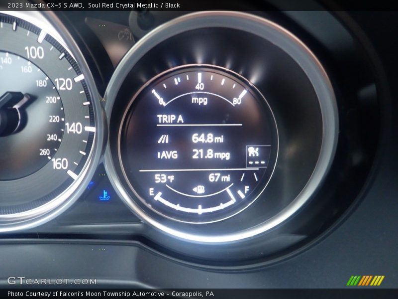 Soul Red Crystal Metallic / Black 2023 Mazda CX-5 S AWD