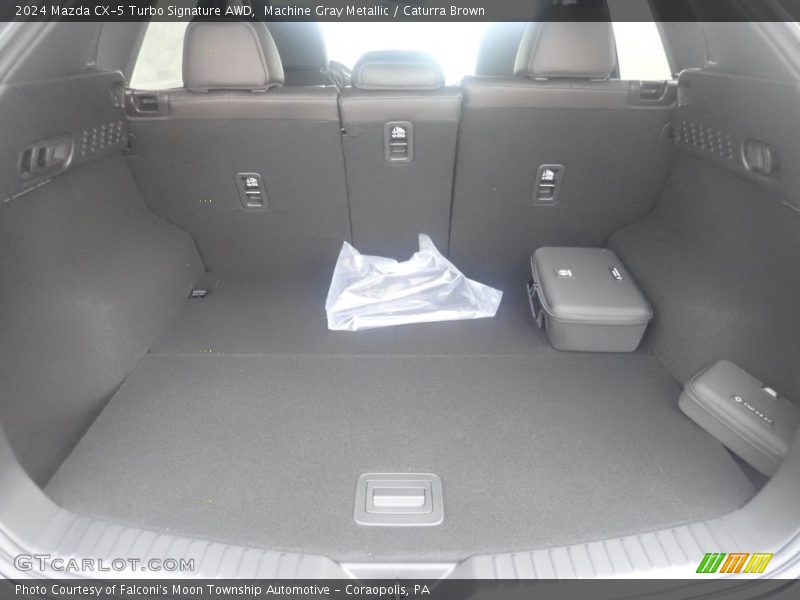 Machine Gray Metallic / Caturra Brown 2024 Mazda CX-5 Turbo Signature AWD