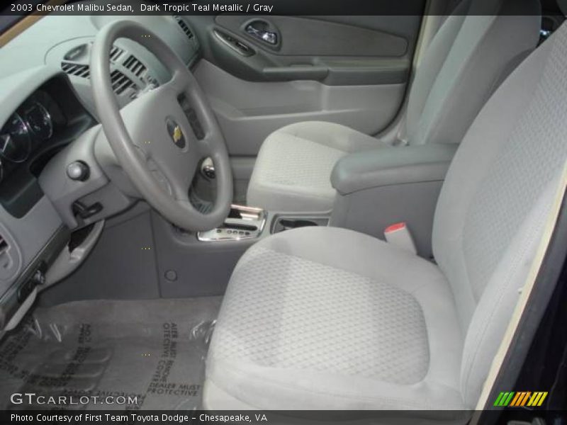 Dark Tropic Teal Metallic / Gray 2003 Chevrolet Malibu Sedan