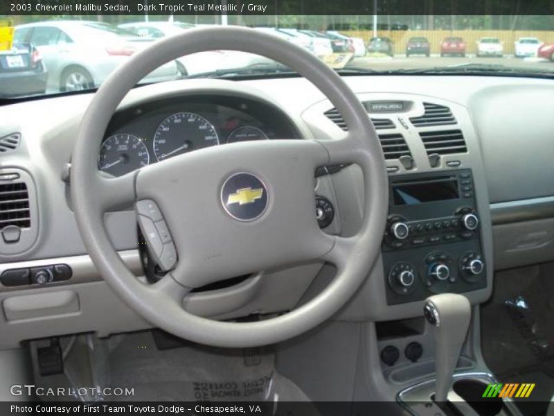 Dark Tropic Teal Metallic / Gray 2003 Chevrolet Malibu Sedan