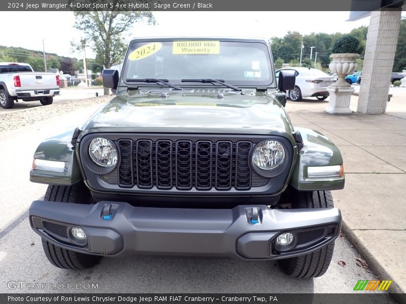 Sarge Green / Black 2024 Jeep Wrangler 4-Door Sport S 4xe Hybrid