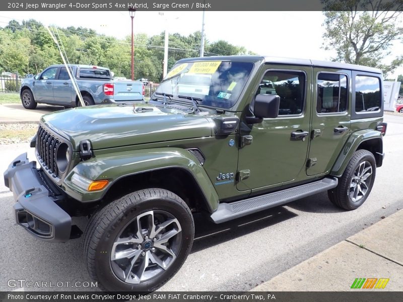 Sarge Green / Black 2024 Jeep Wrangler 4-Door Sport S 4xe Hybrid