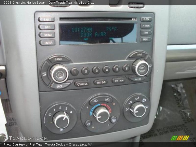 Dark Tropic Teal Metallic / Gray 2003 Chevrolet Malibu Sedan