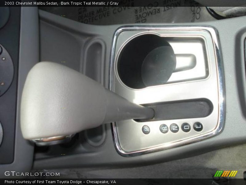 Dark Tropic Teal Metallic / Gray 2003 Chevrolet Malibu Sedan