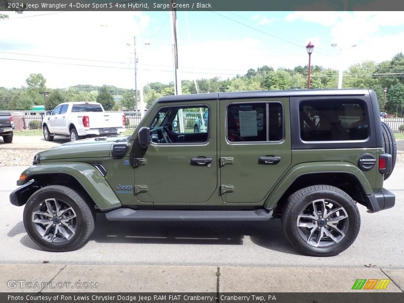 Sarge Green / Black 2024 Jeep Wrangler 4-Door Sport S 4xe Hybrid