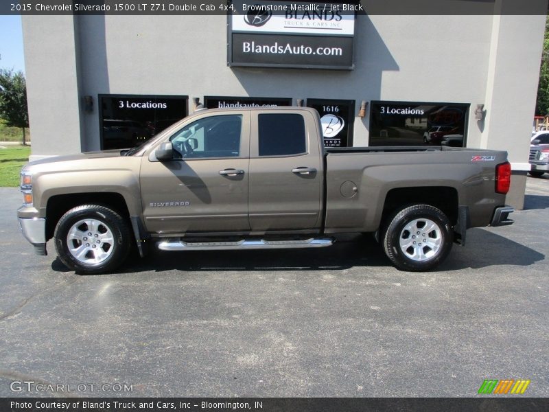 Brownstone Metallic / Jet Black 2015 Chevrolet Silverado 1500 LT Z71 Double Cab 4x4