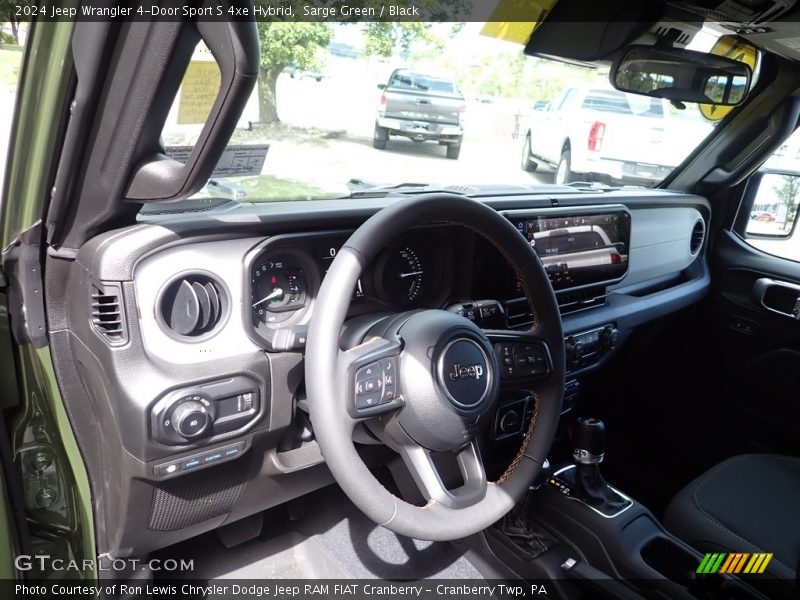 Sarge Green / Black 2024 Jeep Wrangler 4-Door Sport S 4xe Hybrid