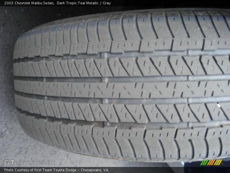 Dark Tropic Teal Metallic / Gray 2003 Chevrolet Malibu Sedan