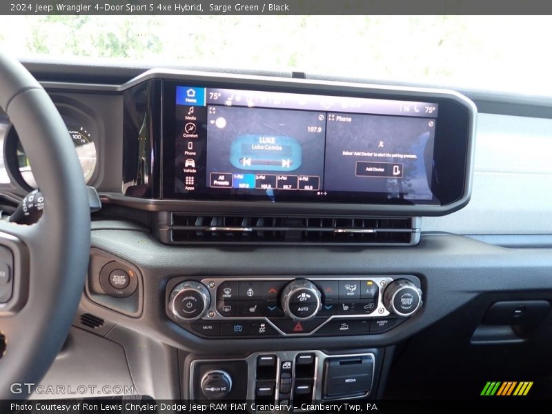 Sarge Green / Black 2024 Jeep Wrangler 4-Door Sport S 4xe Hybrid